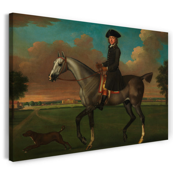Top-Angebot Kunstdruck James Seymour - Portrait eines Reiters Leinwand auf Keilrahmen gespannt