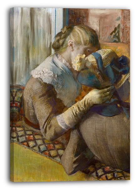 Leinwandbild Edgar Degas - Bei der Hutmacherin