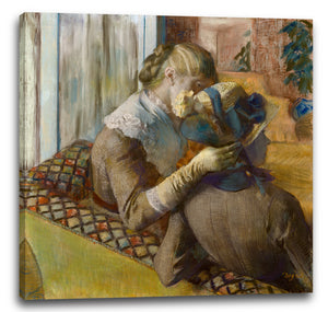 Leinwandbild Edgar Degas - Bei der Hutmacherin
