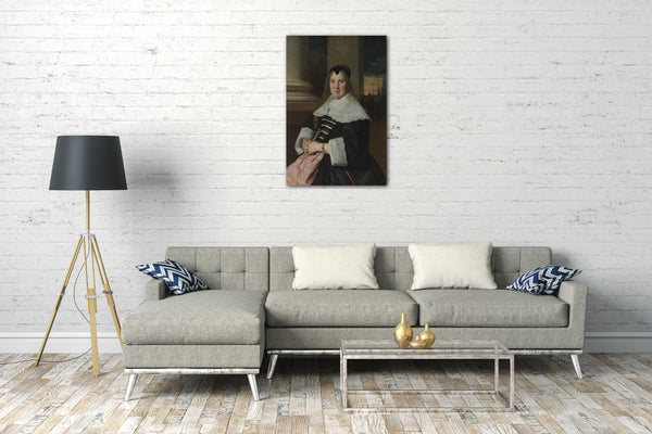 Top-Angebot Kunstdruck Frans Hals - Porträt einer Frau Leinwand auf Keilrahmen gespannt
