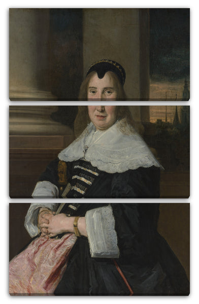 Leinwandbild Frans Hals - Porträt einer Frau