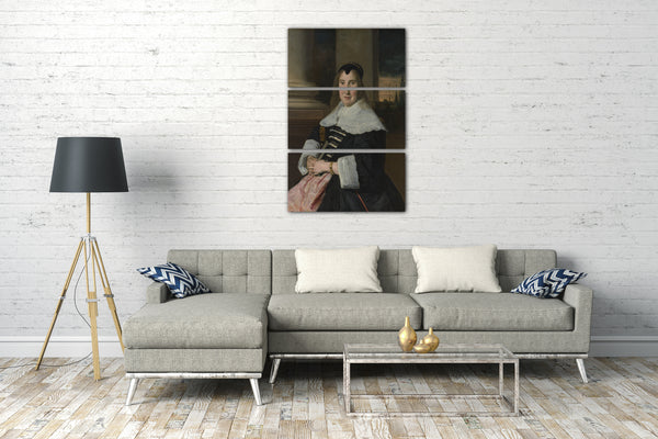 Top-Angebot Kunstdruck Frans Hals - Porträt einer Frau Leinwand auf Keilrahmen gespannt