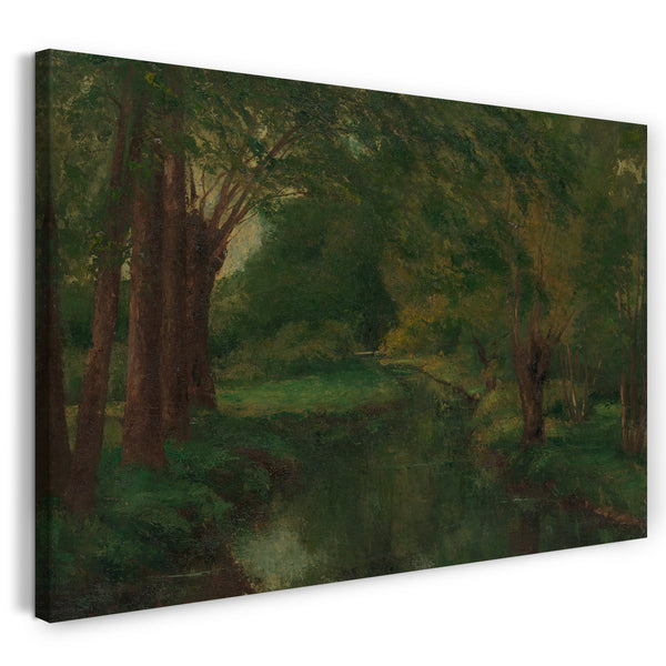Top-Angebot Kunstdruck Gustave Courbet - Ein Bach auf einer Lichtung (möglicherweise "Brook, Tal von Fontcouverte; Studie") Leinwand auf Keilrahmen gespannt