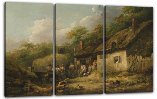 Leinwandbild George Morland - Das Bell-Gasthaus