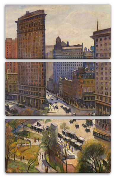 Leinwandbild Samuel Halpert - Das Flatiron-Gebäude