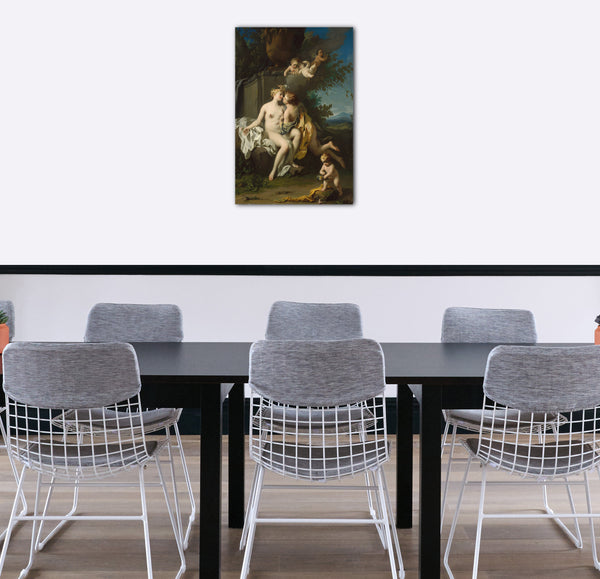 Top-Angebot Kunstdruck Jacopo Amigoni - Flora und Zephyr Leinwand auf Keilrahmen gespannt