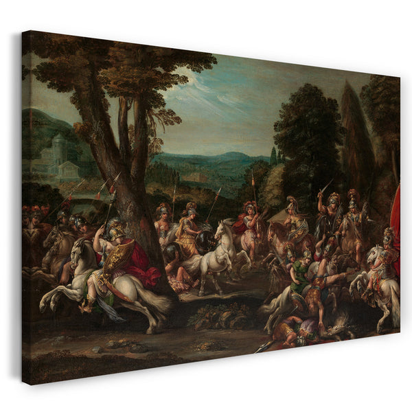 Top-Angebot Kunstdruck Claude Déruet - Triumph der Amazonen Leinwand auf Keilrahmen gespannt