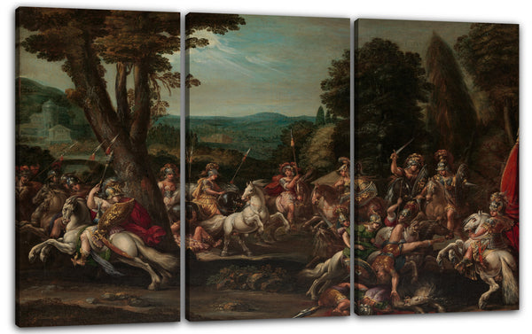 Leinwandbild Claude Déruet - Triumph der Amazonen