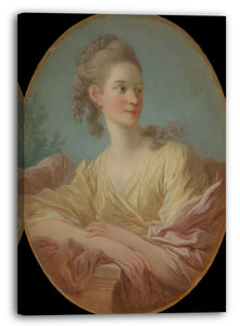 Top-Angebot Kunstdruck Jean Honoré Fragonard - Portrait einer jungen Frau Leinwand auf Keilrahmen gespannt