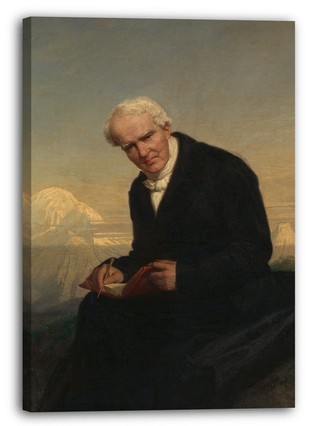 Leinwandbild Julius Schrader - Baron Alexander von Humboldt (1769-1859)