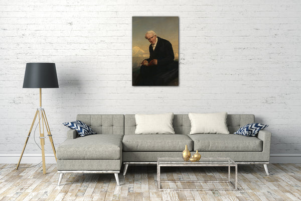 Leinwandbild Julius Schrader - Baron Alexander von Humboldt (1769-1859)