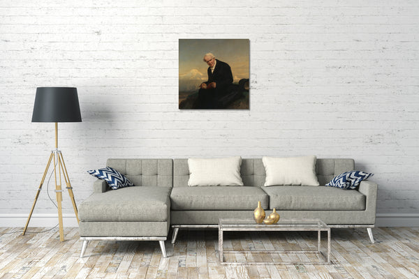 Leinwandbild Julius Schrader - Baron Alexander von Humboldt (1769-1859)