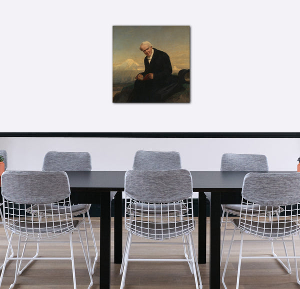 Leinwandbild Julius Schrader - Baron Alexander von Humboldt (1769-1859)