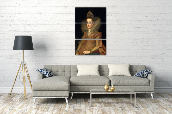 Top-Angebot Kunstdruck Frans Pourbus der Jüngere - Margherita Gonzaga (1591-1632), Prinzessin von Mantua Leinwand auf Keilrahmen gespannt