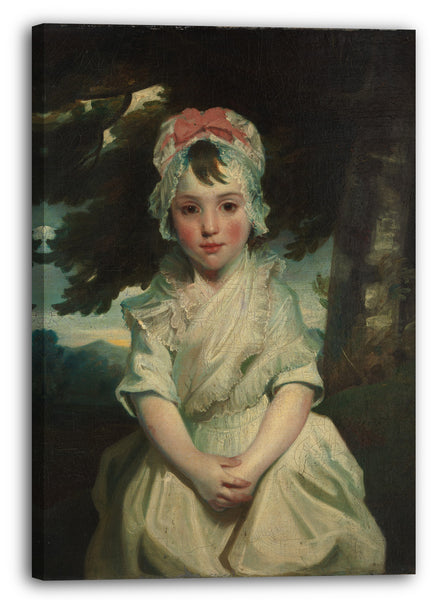 Top-Angebot Kunstdruck Sir Joshua Reynolds - Georgiana Augusta Frederica Elliott (1782-1813), spätere Dame Charles Bentinck Leinwand auf Keilrahmen gespannt