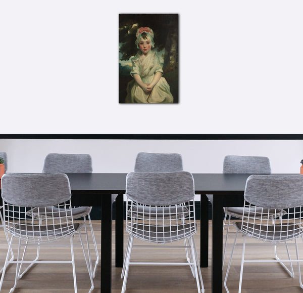 Top-Angebot Kunstdruck Sir Joshua Reynolds - Georgiana Augusta Frederica Elliott (1782-1813), spätere Dame Charles Bentinck Leinwand auf Keilrahmen gespannt
