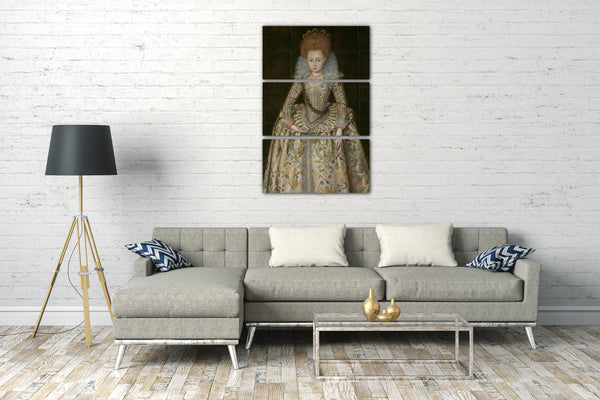Top-Angebot Kunstdruck Robert Peake der Ältere - Prinzessin Elisabeth (1596-1662), spätere Königin von Böhmen Leinwand auf Keilrahmen gespannt