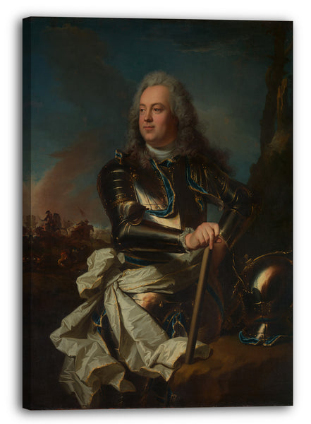 Top-Angebot Kunstdruck Hyacinthe Rigaud - Portrait eines Militäroffiziers Leinwand auf Keilrahmen gespannt