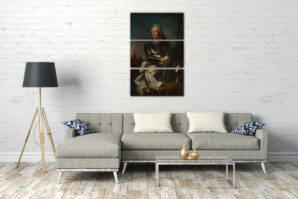 Top-Angebot Kunstdruck Hyacinthe Rigaud - Portrait eines Militäroffiziers Leinwand auf Keilrahmen gespannt