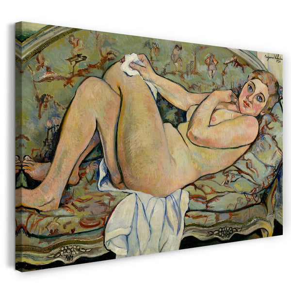 Top-Angebot Kunstdruck Suzanne Valadon - Liegender Akt Leinwand auf Keilrahmen gespannt