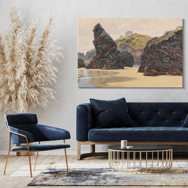 Top-Angebot Kunstdruck John Brett - Kynance Leinwand auf Keilrahmen gespannt
