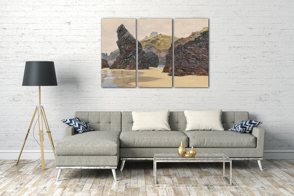 Top-Angebot Kunstdruck John Brett - Kynance Leinwand auf Keilrahmen gespannt