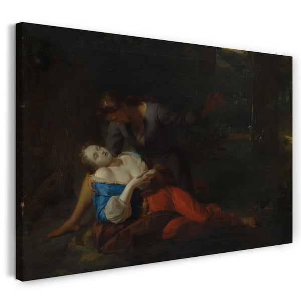 Top-Angebot Kunstdruck Godfried Schalcken - Cephalus und Procris Leinwand auf Keilrahmen gespannt
