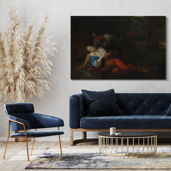 Top-Angebot Kunstdruck Godfried Schalcken - Cephalus und Procris Leinwand auf Keilrahmen gespannt