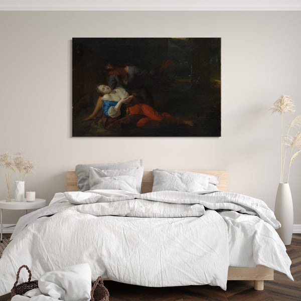 Top-Angebot Kunstdruck Godfried Schalcken - Cephalus und Procris Leinwand auf Keilrahmen gespannt