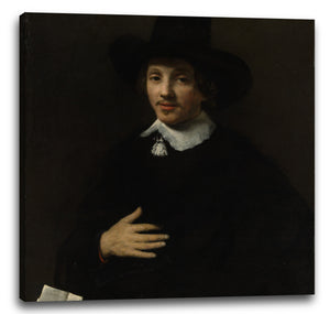 Leinwandbild Willem Drost - Porträt eines Mannes (Selbstbildnis?)