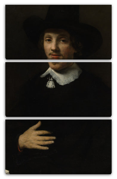 Leinwandbild Willem Drost - Porträt eines Mannes (Selbstbildnis?)