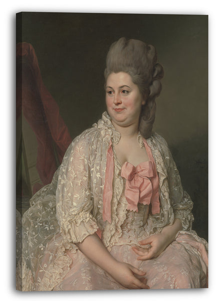 Top-Angebot Kunstdruck Joseph Siffred Duplessis - Madame de Saint-Maurice Leinwand auf Keilrahmen gespannt