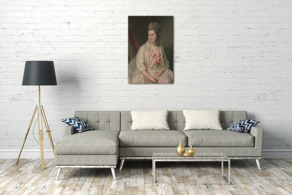 Top-Angebot Kunstdruck Joseph Siffred Duplessis - Madame de Saint-Maurice Leinwand auf Keilrahmen gespannt