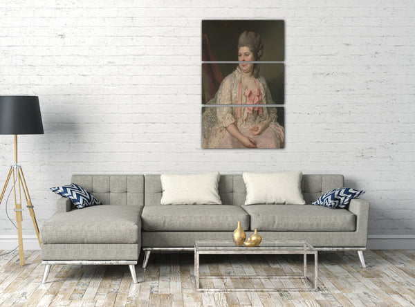 Top-Angebot Kunstdruck Joseph Siffred Duplessis - Madame de Saint-Maurice Leinwand auf Keilrahmen gespannt