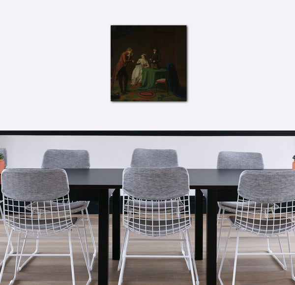 Leinwandbild Jan Ekles der Jüngere - Gesprächsstück (der Geruchssinn)