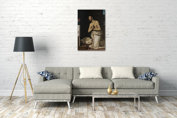 Top-Angebot Kunstdruck Filippo Tarchiani - St. Dominic in Buße Leinwand auf Keilrahmen gespannt