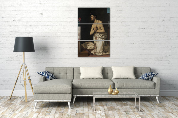 Top-Angebot Kunstdruck Filippo Tarchiani - St. Dominic in Buße Leinwand auf Keilrahmen gespannt