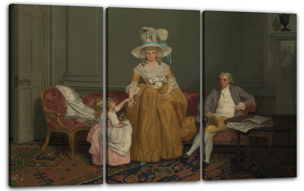 Leinwandbild Francis Wheatley - Die Saithwaite-Familie