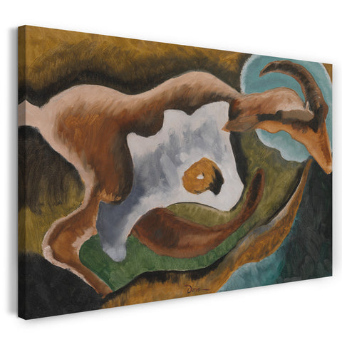Top-Angebot Kunstdruck Arthur Dove - Ziege Leinwand auf Keilrahmen gespannt