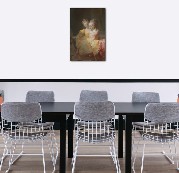 Top-Angebot Kunstdruck Jean Honoré Fragonard - Die zwei Schwestern Leinwand auf Keilrahmen gespannt
