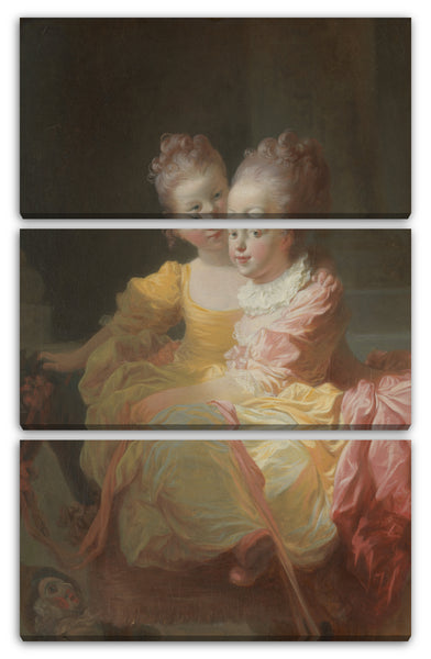 Leinwandbild Jean Honoré Fragonard - Die zwei Schwestern