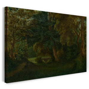 Top-Angebot Kunstdruck Eugène Delacroix - George Sands Garten in Nohant Leinwand auf Keilrahmen gespannt