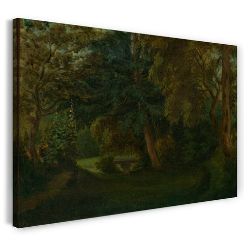 Top-Angebot Kunstdruck Eugène Delacroix - George Sands Garten in Nohant Leinwand auf Keilrahmen gespannt