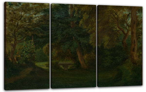 Leinwandbild Eugène Delacroix - George Sands Garten in Nohant