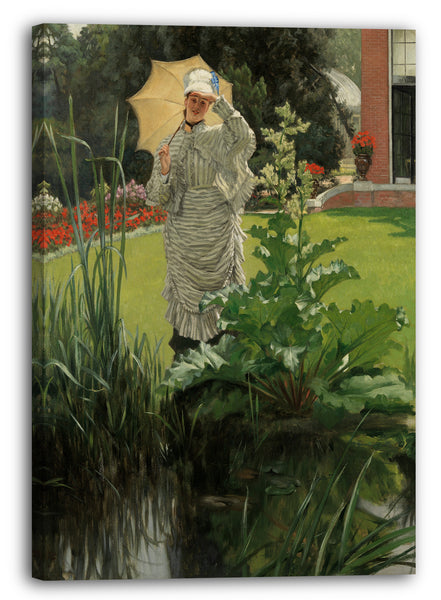 Top-Angebot Kunstdruck James Tissot - Frühlingsmorgen Leinwand auf Keilrahmen gespannt