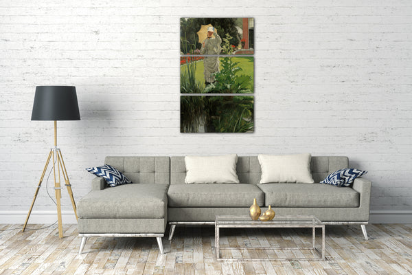 Top-Angebot Kunstdruck James Tissot - Frühlingsmorgen Leinwand auf Keilrahmen gespannt