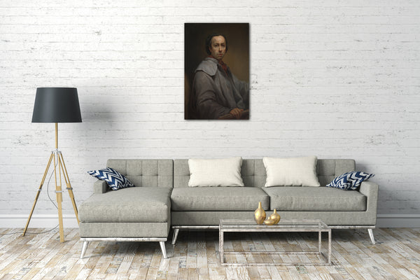 Top-Angebot Kunstdruck Anton Raphael Mengs - Selbstporträt Leinwand auf Keilrahmen gespannt
