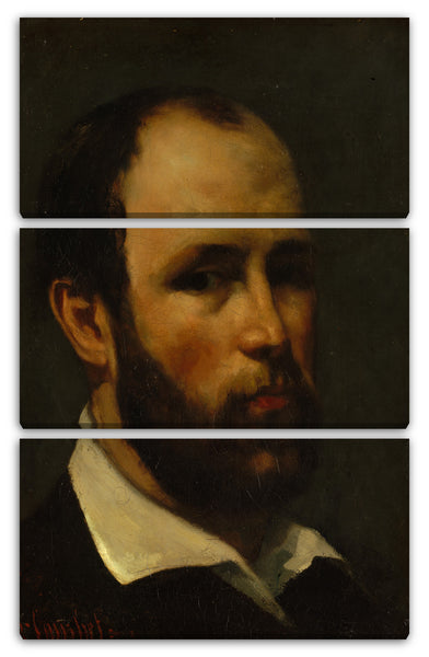 Leinwandbild Gustave Courbet - Portrait eines Mannes
