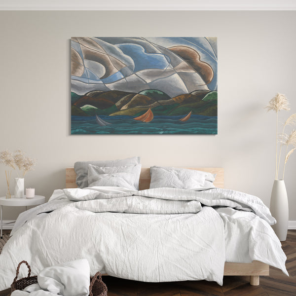 Top-Angebot Kunstdruck Arthur Dove - Wolken und Wasser Leinwand auf Keilrahmen gespannt