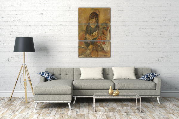 Top-Angebot Kunstdruck Jules Pascin - Mädchen mit einem Kätzchen Leinwand auf Keilrahmen gespannt